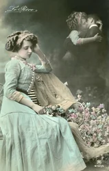 Woman Dreaming of a Kiss